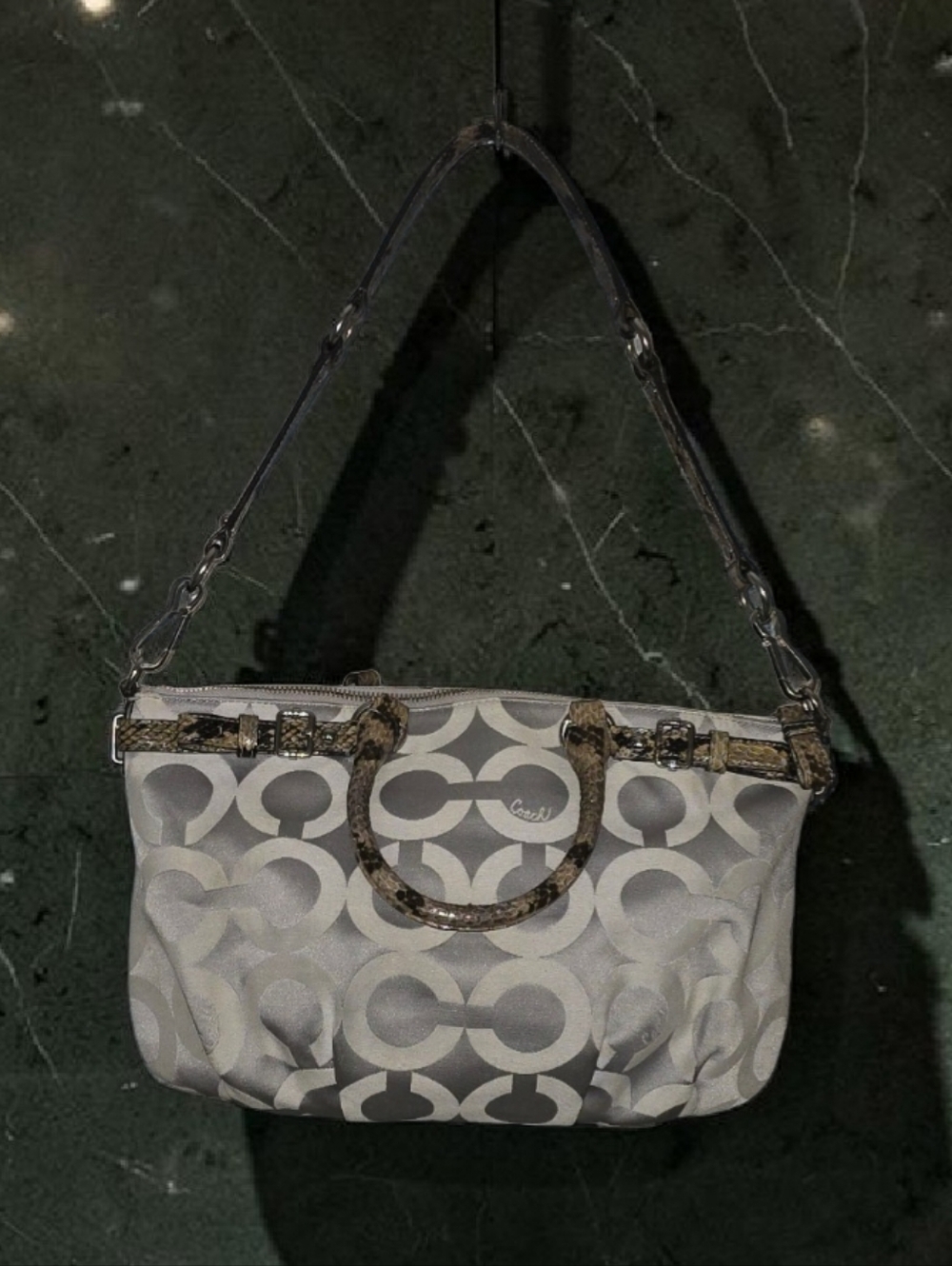 Coach Madison Op Art Sateen Sophia Shoulder Bag - Picture 3 of 9